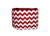 Baby Doll Bedding Chevron Crib Bumper, Red