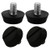 uxcell M6 x 10 x 20mm Furniture Glide Leveling Feet Adjustable Leveler Floor Protector for Chair Sofa Leg 4 Pack