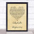 Absolute Beginners Vintage Heart Song Lyric Quote Print