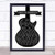 Absolute Beginners Black  and  White Guitar Song Lyric Quote Print