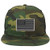 Armycrew Oversize XXL Black Grey USA Flag Patch Camouflage Flatbill Mesh Snapback Cap - Camo Black - 2XL
