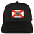 Armycrew New Florida Home State Flag Embroidered Patch Mesh Trucker Cap - Black
