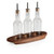 TOSCANA - a Picnic Time Brand Fabio Viviani Oliera 3-Bottle Cruet Set with Acacia Stand