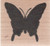 Solid Butterfly Wood Mounted Rubber Stamp -B1048-