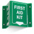 SmartSign First Aid Kit Projecting Sign - 5 inch x 6 inch Acrylic