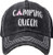 Patch Mesh Baseball Hat - Camping Queen -Black-