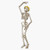 Dancing Skeleton Vinyl Waterproof Sticker Decal Car Laptop Wall Window Bumper Sticker 5 inch