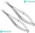 2 Castroviejo Straight Scissors Sharp Sharp 4 inch  and  4.5 inch Micro Stainless Steel Premium Instruments