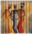 KXMDXA African Woman Waterproof Polyester Shower Curtain 66x72 Inch Bathroom Decor