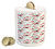 Ambesonne Spring Piggy Bank  Vintage Chinese Shabby Form Tree with Hummingbirds Flower Leaf Branch Image  Printed Ceramic Coin Bank Money Box for Cash Saving  Pale Blue Red White