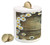 Ambesonne Rustic Wood Piggy Bank  Composition with Fresh Spring Season Daisies Blossoming Nature Foliage Design  Printed Ceramic Coin Bank Money Box for Cash Saving  Multicolor