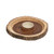 Lipper International 1023 Acacia Bark Round Dipping Platter with Ceramic Bowl