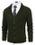 COOFANDY Men s Shawl Collar Cardigan Sweater Slim Fit Cable Knit Button up Cotton Sweater with Pockets