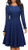 HOMEYEE Women s Vintage Ruffle Flared A Line Swing Casual Cocktail Party Dresses-8  Dark Blue-