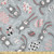 Ambesonne Easter Fabric by The Yard  Kids Toy Bunnies with Funny Expressions Ornate Spring Branches and Eggs  Stretch Knit Fabric for Clothing Sewing and Arts Crafts  1 Yard  Bluegrey Black