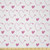 Ambesonne Modern Fabric by The Yard  Love Theme Romantic Repetitive Pattern of Hearts in Monochrome Style Valentine s Day  Microfiber Fabric for Arts and Crafts Textiles  and  Decor  1 Yard  Pink White