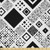 Ambesonne Black and White Fabric by The Yard  Geometrical Diagonal Pattern with Various Different Squares Contemporary  Microfiber Fabric for Arts and Crafts Textiles  and  Decor  Black White