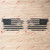 American USA Flag Car Vinyl Decal Sticker - Distressed  Mirror Image Reversed - Pair Black 8 Inches - Die Cut No Background Style A