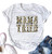 SFHFY Womens Mama Tried Leopard Letter Printed Tshirts Short Sleeve Casual T-Shirt Mom Life Graphic Tee Top White