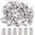 Glarks 50Pcs  10-24 UNC 304 Stainless Steel Rivet Nuts Flat Head Threaded Insert Nutserts Rivnuts Set