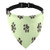 MCHIVER Dog Bandana Adjustable Triangle Scarfs - Dog Foot Claw Triangle Pet Bibs Reversible Square Dog Kerchief Collar Scarf for Dogs Cats Pets