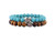 Aatm Natural Healing Gemstone Multi Stone Bracelet Buddha Beaded Charm Bracelet -Tiger Eye  and  Turquoise-
