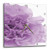 3dRose dpp_20615_3 Delicate Purple Grey Flower-Wall Clock, 15 by 15-Inch