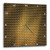 3dRose DPP_213874_3 Small Gold Metal Effect Honeycomb Pattern Wall Clock, 15 by 15"