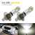 TOTMOX H1 Headlight Bulbs  2PCS 12V 50W LED Fog Light Bulbs DRL Daytime Running Lights for Vehicle  6000K Super White Light