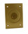 Hubbell-Raco 6289 1-Gang Rectangular Floor Box Cover with Threaded Plug