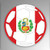 JB Print Magnet Peru Soccer Ball Flag Vinyl Decal Sticker Car Waterproof Car Decal Magnetic Bumper Sticker 5 inch