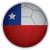 JJH Inc Magnet Chile Flag Soccer Ball Flexible Vinyl Magnet Waterproof Car Magnetic Bumper Sticker 5 inch