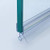 ELEGANT Shower Door Bottom Seal Plastic Strips Sweep with Drip Rails  Suit for 3 8 inch Frameless Glass Shower Door Bottom  36   length Clear Vinyl Shower Door Replacement