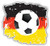 KW Vinyl Grunge Germany Flag Soccer Ball Truck Car Window Bumper Sticker Decal 5 inch