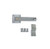 QCAA Heavy Duty Bar Door Farm Gate Latch  5.5 inch  Stainless Steel  Vibrated Stainless Steel  1 Pack  Made in Taiwan