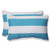 Pillow Perfect Outdoor Cabana Stripe Rectangular Throw Pillow, Turquoise, Set of 2