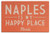 Lantern Press Naples  Florida - Naples is My Happy Place - Simply Said  10x15 Wood Wall Sign  Wall Decor Ready to Hang