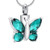 Butterfly Cremation Necklace for Ashes Memorial Keepsake for Beloved s Ashes Cremation Jewelry for Ashes Urn Pendants for Human Ashes Adult  Green