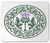 Ambesonne Thistle Mouse Pad  Floral Ornamented Round Leaf Thistle as of Scotland  Rectangle Non-Slip Rubber Mousepad  Standard Size  Reseda Green Dark Green