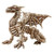 Design Toscano Corpus Crux Gothic Dragon Skeleton Statue