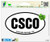 CSCO Colorado Springs CO Oval Vinyl Car Bumper Window Sticker 5 inch  x 3 inch