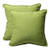 Pillow Perfect Decorative Textured Solid Square Toss Pillows 18-1/2"L x 18-1/2"W x 5" D Green