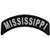 Mississippi Patch - 4x1.75 inch. Embroidered Iron on Patch