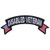 Disabled Veteran Patch with US Flags - 4x1.5 inch. Embroidered Iron on Patch