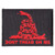Don t Tread On Me Gadsden Flag Red Over Black Patch - 3x2.25 inch. Embroidered Iron on Patch