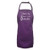Don t Be Afraid To Take Whisks Apron with 2 patch pockets in Purple - One Size