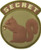 Secret Squirrel Morale Patch - PVC  Desert  Tan