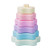 Promise Babe Silicone Stacking Toys Learning Montessori Game for Baby Soft Stacker Blocks  Star Shape