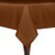 Ultimate Textile 48 x 52-Inch Rectangular Polyester Linen Tablecloth Copper Brown
