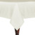 Ultimate Textile 48 x 72-Inch Rectangular Polyester Linen Tablecloth Ivory Cream